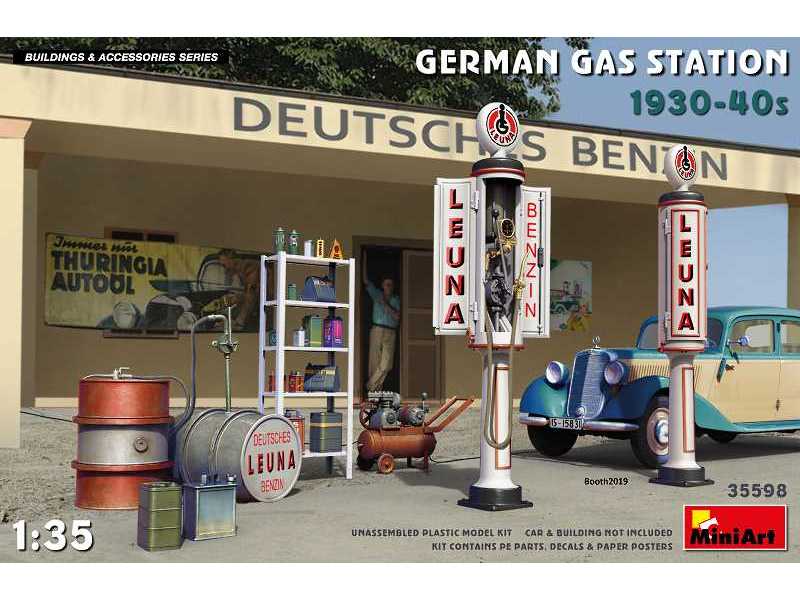 German Gas Station 1930-40s - image 1