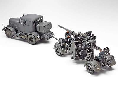 German Heavy Tractor SS-100 & 88mm Gun Flak37 Set - image 5