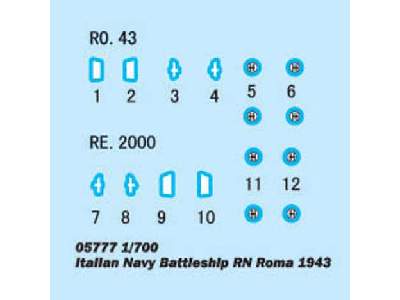 Italian Navy Battleship RN Roma 1943 - image 2