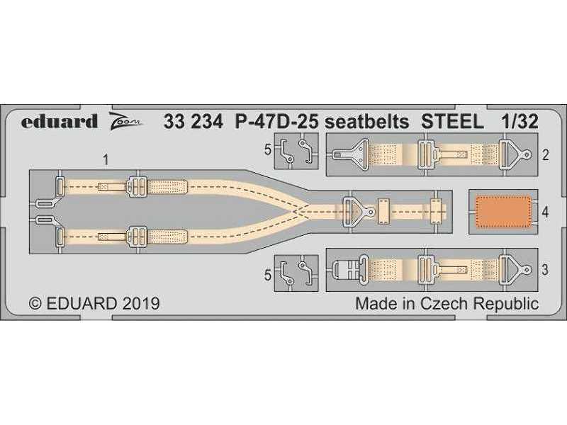 P-47D-25 seatbelts STEEL 1/32 - image 1