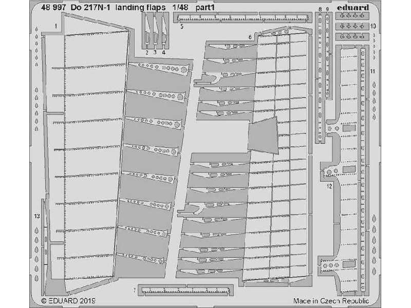 Do 217N-1 landing flaps 1/48 - image 1