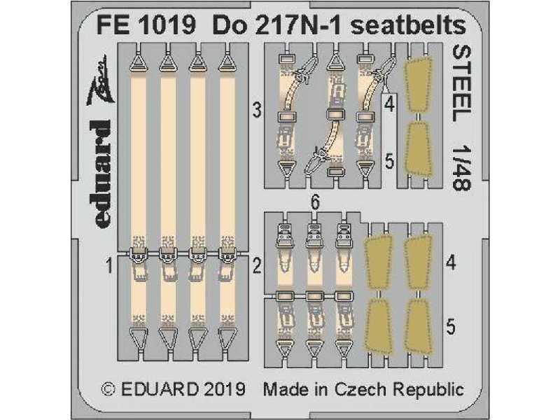 Do 217N-1 seatbelts STEEL 1/48 - image 1