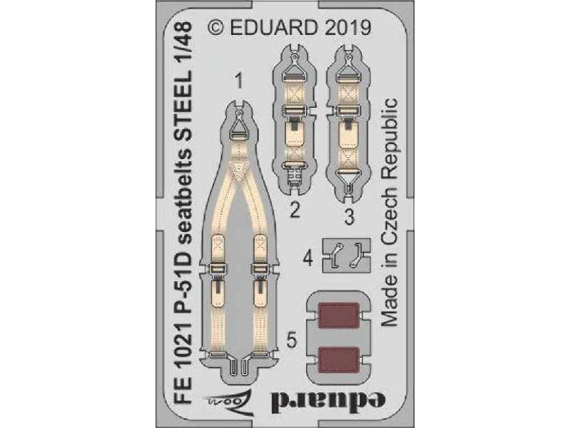 P-51D seatbelts STEEL 1/48 - image 1