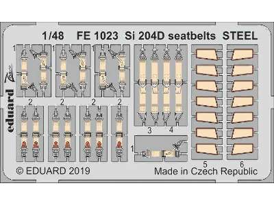 Si 204D seatbelts STEEL 1/48 - image 1