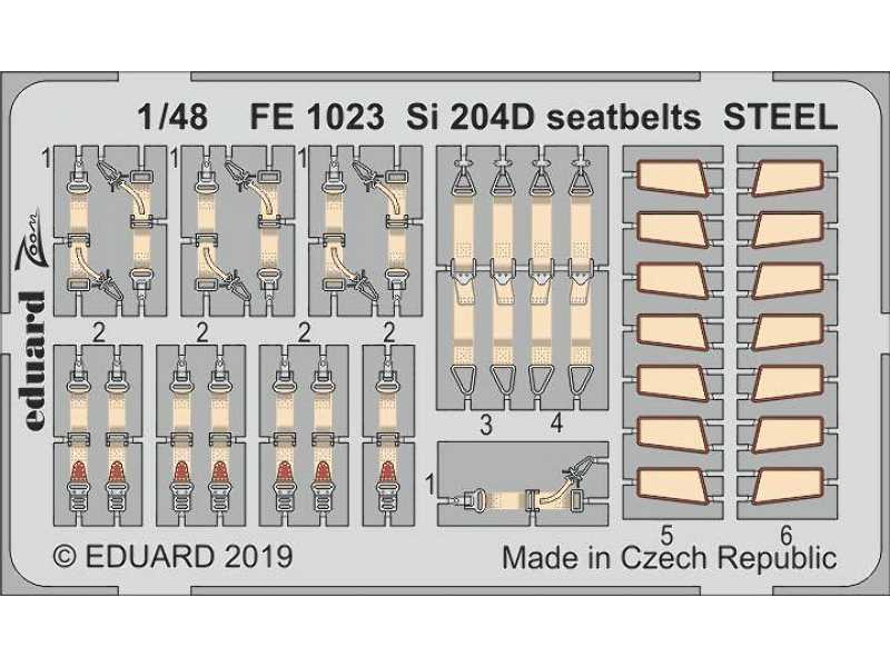 Si 204D seatbelts STEEL 1/48 - image 1