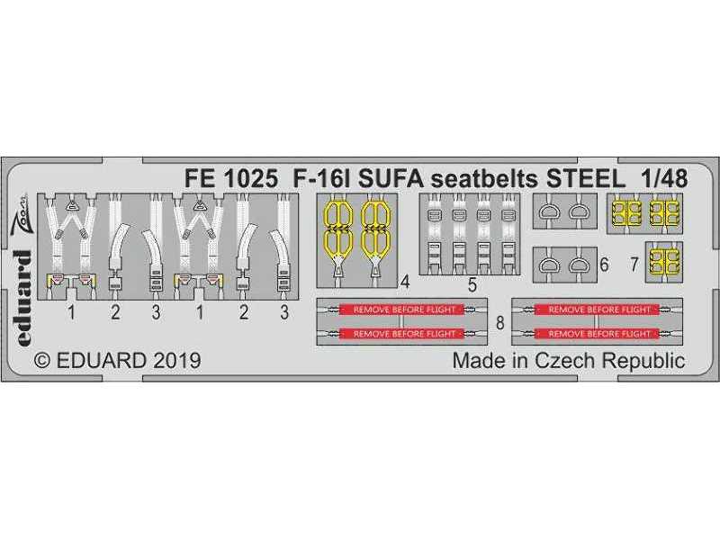 F-16I SUFA seatbelts STEEL 1/48 - image 1
