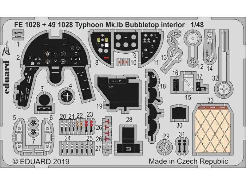 Typhoon Mk. Ib Bubbletop 1/48 - image 1