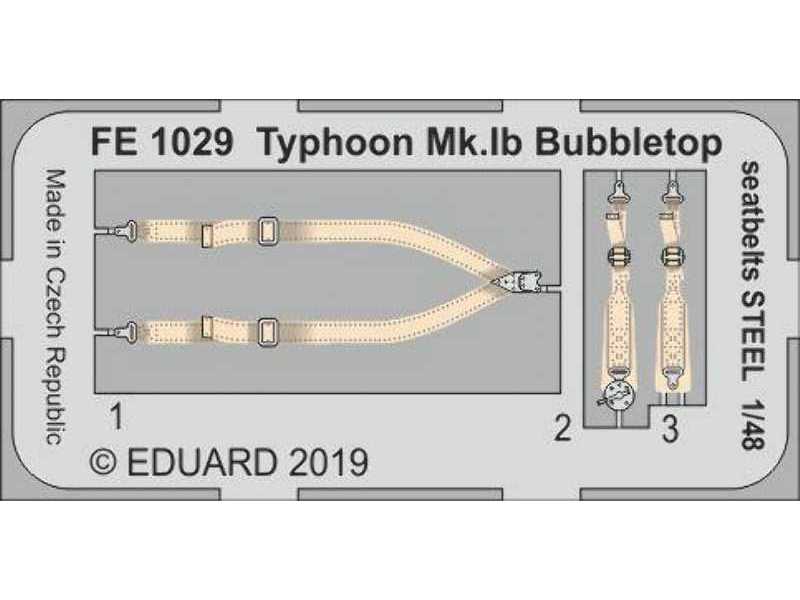 Typhoon Mk. Ib Bubbletop seatbelts STEEL 1/48 - image 1