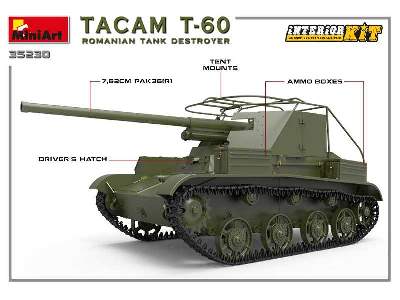 Tacam T-60 Romanian Tank Destroyer. Interior Kit - image 2