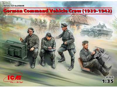 German Command Vehicle Crew (1939-1942) - 4 figures - image 1