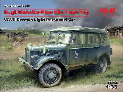 le.gl.Einheitz-Pkw Kfz.1 Soft Top German Light Personnel Car - image 1