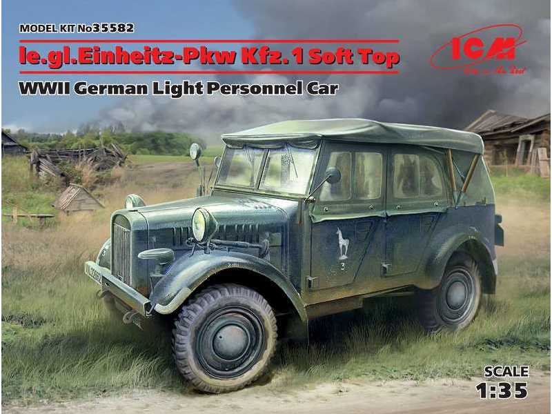 le.gl.Einheitz-Pkw Kfz.1 Soft Top German Light Personnel Car - image 1