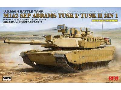 M1A2 SEP Abrams TUSK I /TUSK II with full interior - image 1