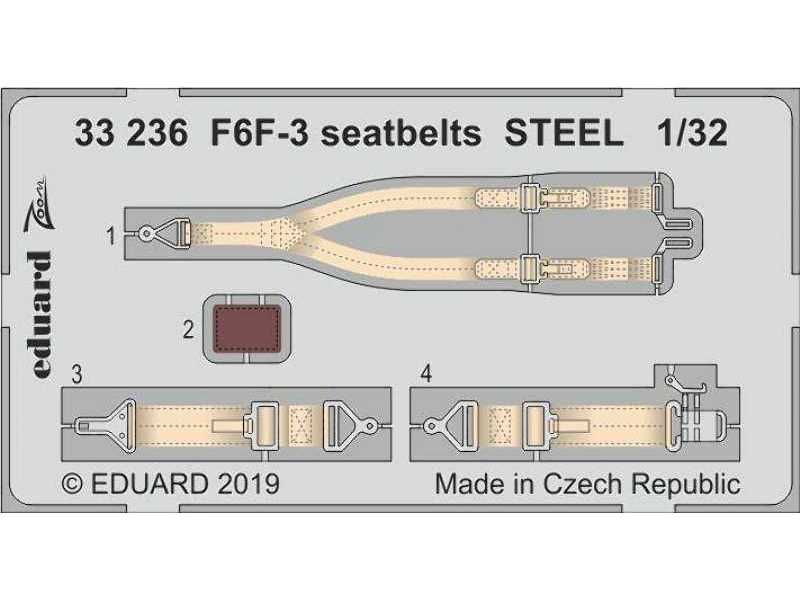 F6F-3 seatbelts STEEL 1/32 - image 1