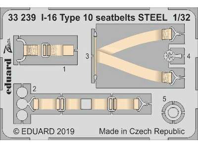 I-16 Type 10 seatbelts STEEL 1/32 - image 1