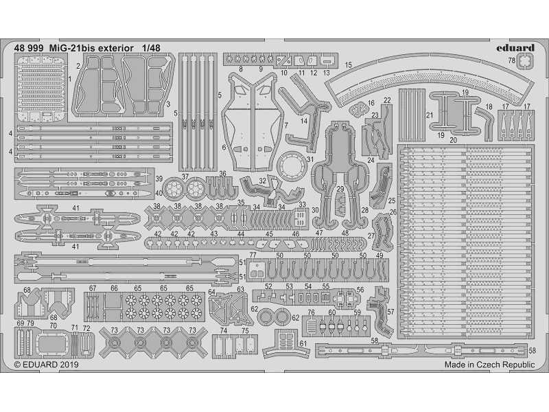 MiG-21bis exterior 1/48 - image 1