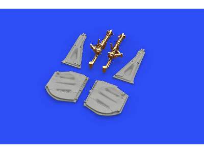 P-51D undercarriage legs BRONZE 1/48 - Eduard - image 1