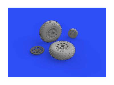 P-51D wheels oval tread 1/48 - Eduard - image 8