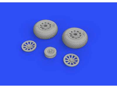 P-51D wheels cross tread 1/48 - Eduard - image 3