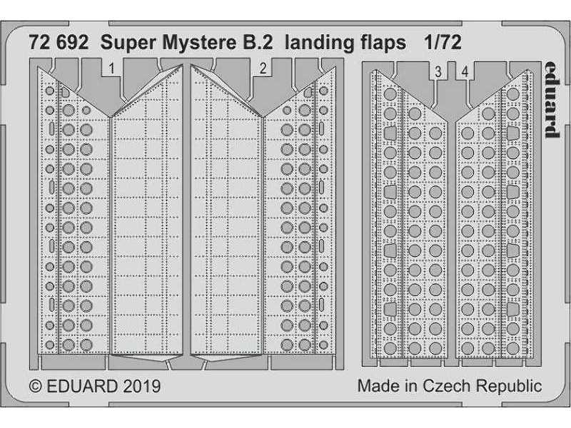 Super Mystere B.2 landing flaps 1/72 - image 1