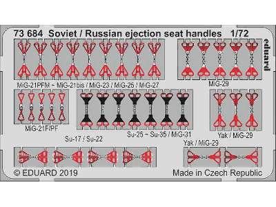 Soviet / Russian ejection seat handles 1/72 - image 1