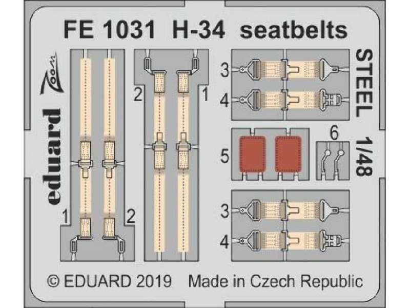 H-34 seatbelts STEEL 1/48 - image 1