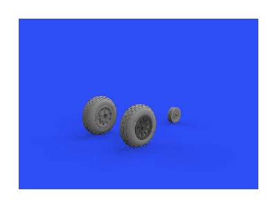 P-51D wheels block tread 1/48 - Eduard - image 5