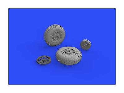 P-51D wheels block tread 1/48 - Eduard - image 7