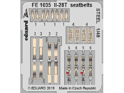 Il-28T seatbelts STEEL 1/48 - image 1