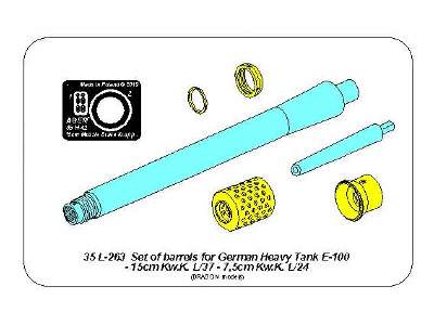 Barrels for German Heavy tank E-100 (Dragon) 15cm &amp; 7.5cm - image 12