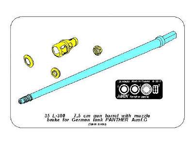 7.5 cm barrel with muzzle brake for Panther Ausf.G - Takom - image 15