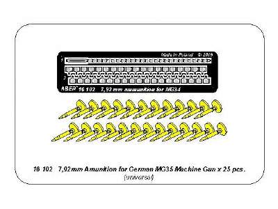 7,92 mm Amunition for German MG34 Machine Gun x 25 pcs. - image 7