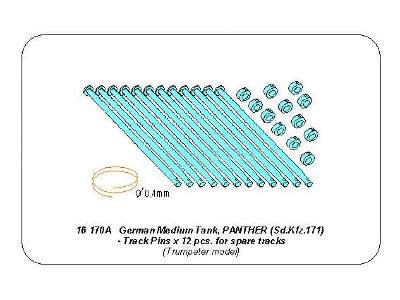 Panther spare track link pins x 12 pcs. - image 6
