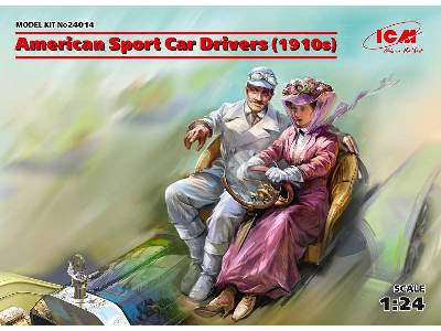 American Sport Car Drivers (1910s) (1 male, 1 female figures) - image 1