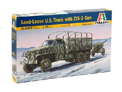 Lend-Lease US Truck Studebaker w/ ZiS-3 Gun - image 2