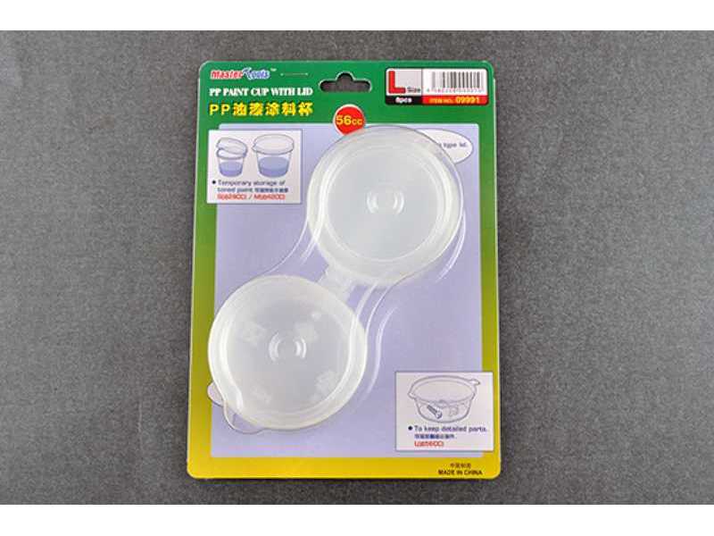 Pp Paint Cup With Lid L-size X 8pcs - image 1