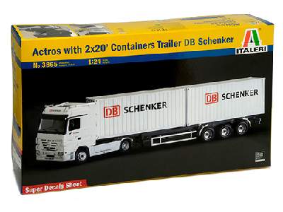 Actros with 2x20' Containers Trailer Schenker - image 19