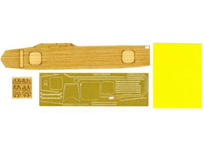 Wood Deck Seal For IJN Aircraft Carrier Hiyo (W/2 Pieces 25mm Ma - image 1