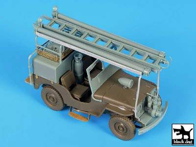 Jeep Willys Cj2a Firetruck Conversion Set For Tamiya - image 1