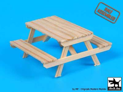 Wooden Picnic Table - image 1