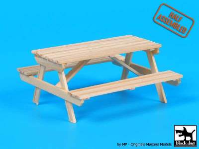 Wooden Picnic Table - image 2