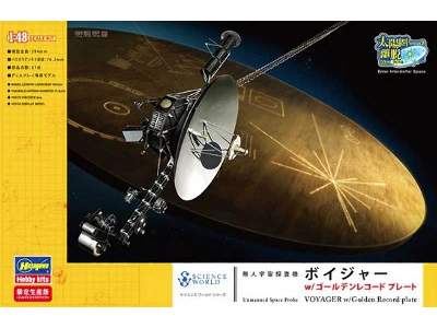 52206 Unmanned Space Probe Voyager W/Golden Record Plate - image 1