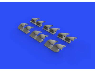 P-40 exhaust stacks fishtail 1/32 - Hasegawa - image 3