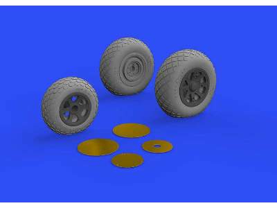 P-38F/ G wheels 1/48 - Tamiya - image 3