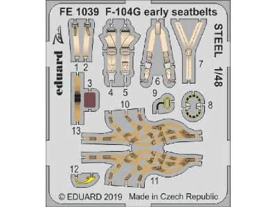 F-104G early seatbelts STEEL 1/48 - image 1