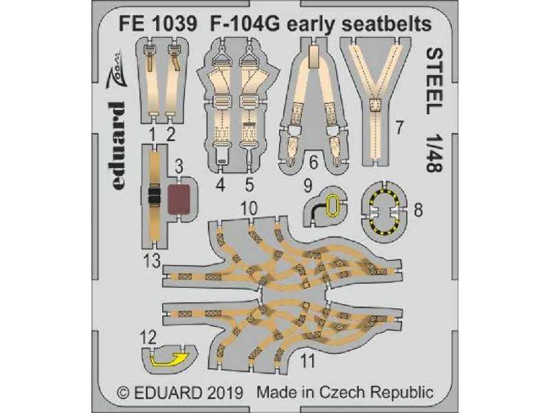 F-104G early seatbelts STEEL 1/48 - image 1