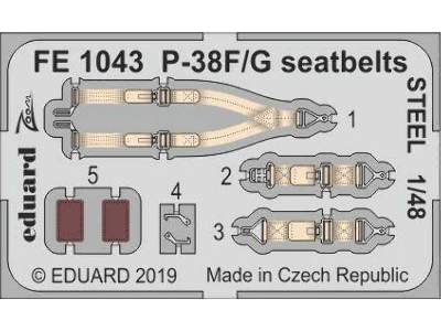P-38F/ G seatbelts STEEL 1/48 - image 1
