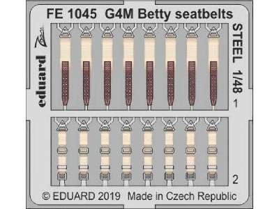 G4M Betty seatbelts STEEL 1/48 - image 1