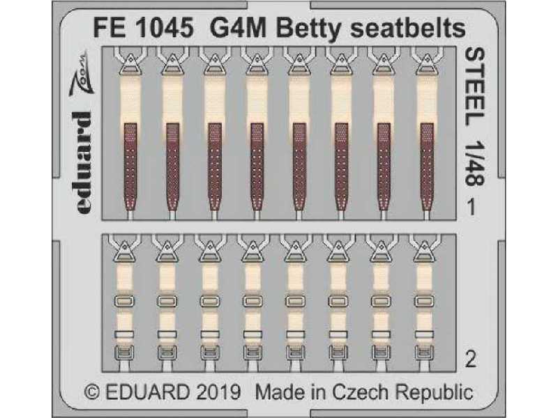 G4M Betty seatbelts STEEL 1/48 - image 1