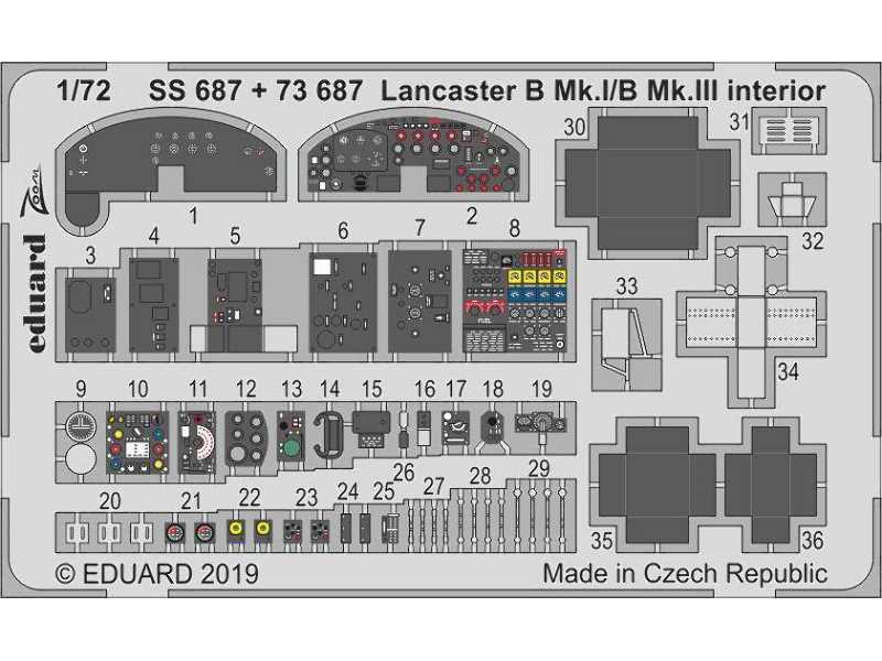 Lancaster B Mk. I/B Mk. III interior 1/72 - image 1